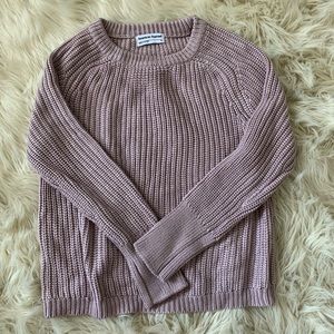American Apparel Lilac Fisherman Sweater